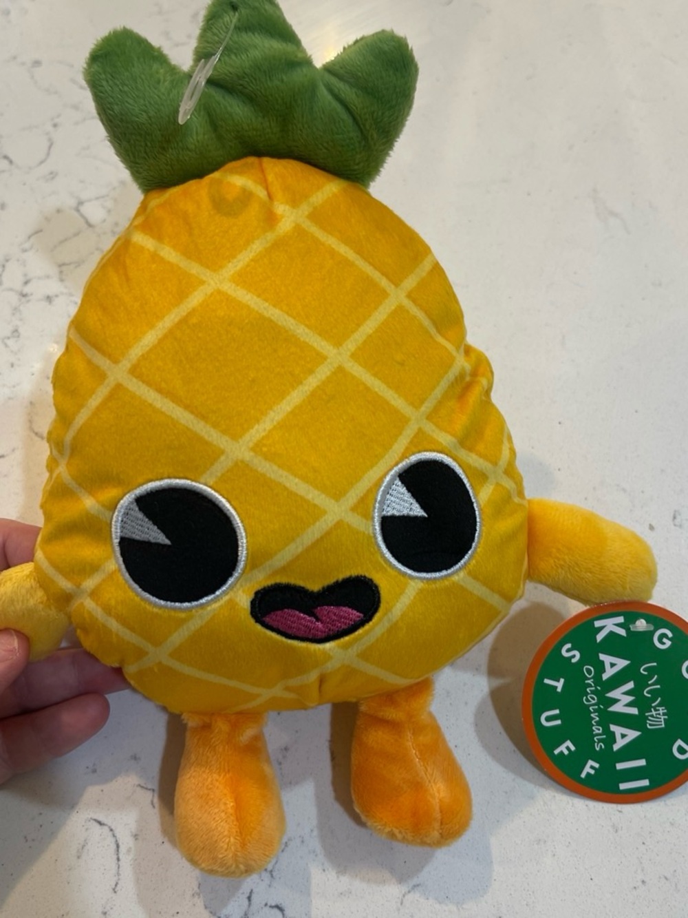 Kawaii Stuffy Pineapple Plush Toy - Yellow